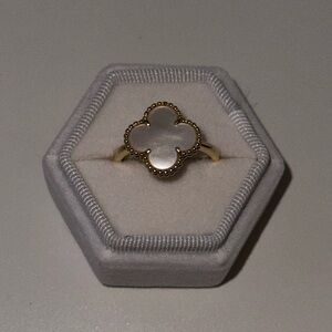 Designer Inspired Clover Ring